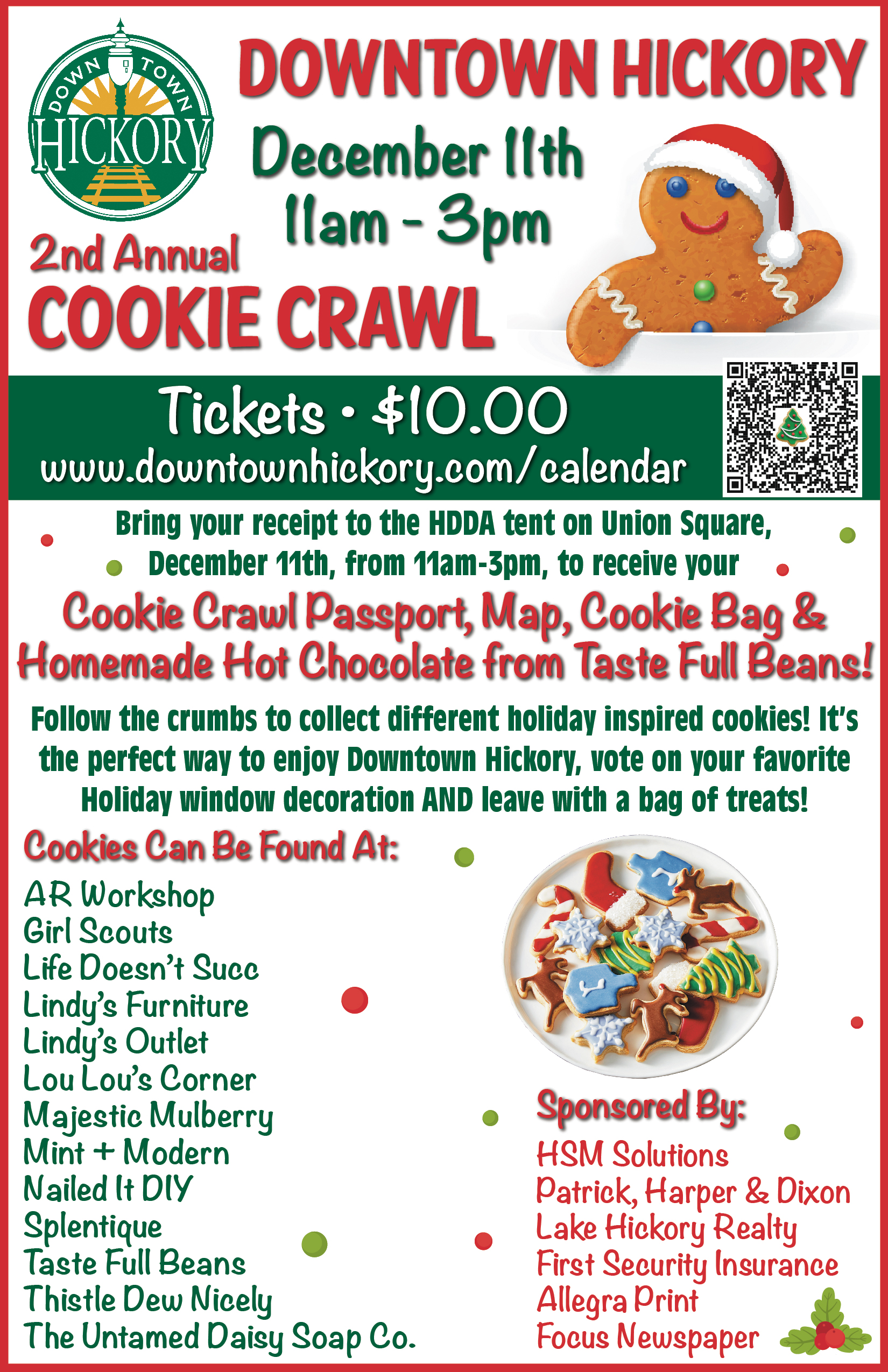 Downtown Hickory 2nd Annual Cookie Crawl
